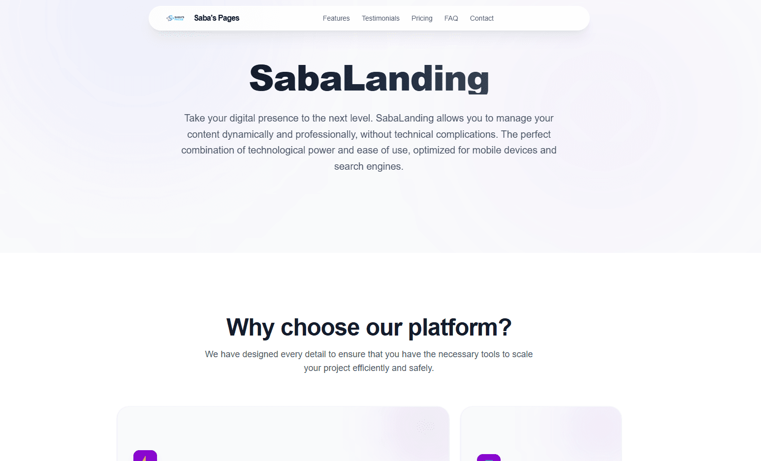 SabaLanding